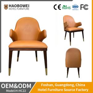 Quality Luxury Back PU Leather Hotel Dining Chair Furniture Restaurant ODM wholesale