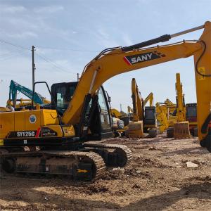 Quality Hydraulic Used Sany Excavators Sy125 Mining Excavator 75KW wholesale