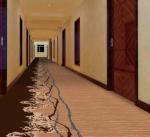 Large Area Full Of Printed Commercial Floor Mat Customized Hotel Carpet