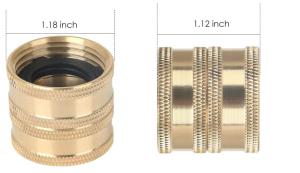 Quality CNC Garden Hose Connection 3/4'' Brass Tee Fitting wholesale