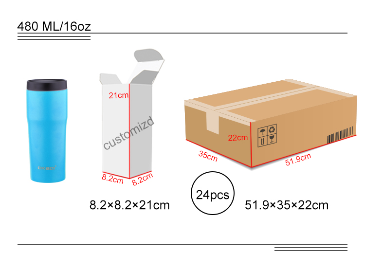 Wholesale Double Wall Stainless Steel Vacuum Insulated Tumbler Cups Custom Coffee Tea Water Bottle