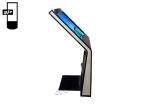 Horizontal 55 Inch FHD Screen Advertising Kiosk Stands