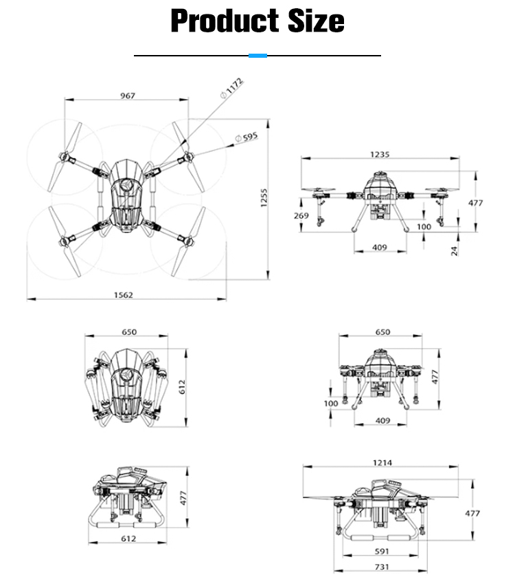 cheap eft droneuav frame/6l g06 drone/Agriculture Power Sprayer Machine
