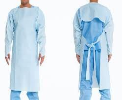 Quality Polypropylene Blue Disposable Operating Gowns Medical Accessories S-5XL wholesale