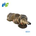 6D31T Unique Forged Steel Crankshaft Auto Engine Parts Good Performance