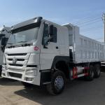 Left Rudder 375HP 10 Wheeler Sinotruk Dump Truck 30tons Second Hand 6x4 HOWO