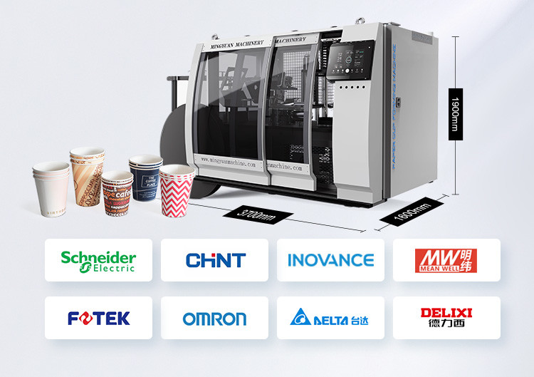160-180pcs/Min Printing Disposable Paper Cup Production Line Making Machine
