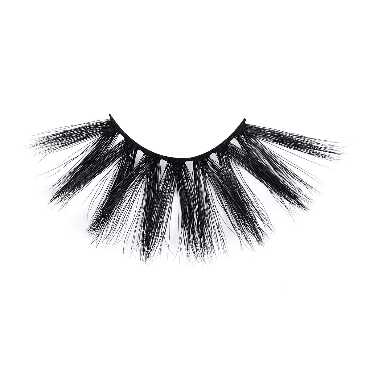 Natural Fiber 25mm 3D Silk Magnetic Eyelashes With Rose Gold Clip