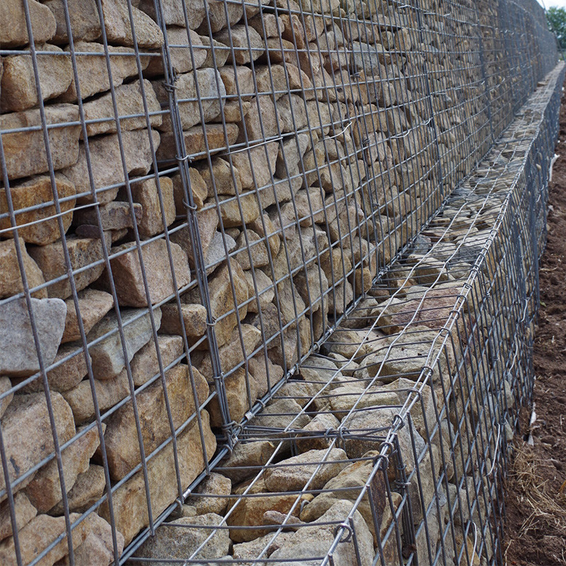 High Strength Round Gabion Planter Precast Concrete Base Urban Greening