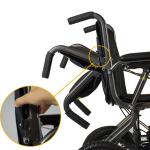 Lightweight Aluminum Foldable Power Electric Wheelchair 125kg Load
