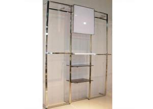 Quality Stainess Steel Wall Mounted Display Racks 600 * 300mm For Displaying Garment wholesale