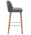 Grey PU Bar Stool Chair