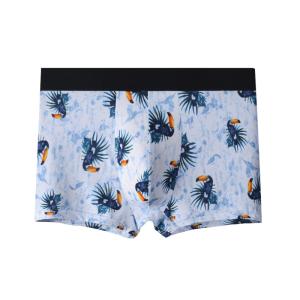 Quality Ice Silk Mens Seamfree Boxers Cartoon Pattern Breathable Underwear Panties wholesale