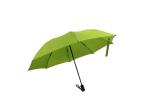 Fiberglass Frame Green Mini Folding Umbrella , Strong Folding Umbrella