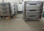 Stone Deck Pizza Oven , Stainless Steel Door Commercial Bread Oven