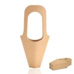 Custom Color Accepted Craft Flower Carrier Bouquet Packaging Kraft Paper Bag For