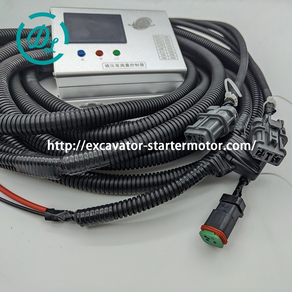 Excavator Spare Parts Hydraulic Pump Flow Controller 12/24VDC
