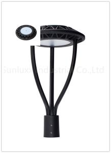 Quality Post Fitter Mount Post Top LED Circular Area Light , 80W Pathway Pole Light Fixture wholesale