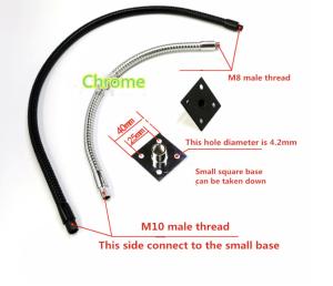 Quality 10MM LED GOOSENECK FLEXIBLE LAMPS HOLDER M10 IRON PLATING wholesale