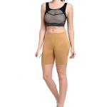 Hot Sale Low Price Women Beige Sport Shorts Yoga Pants with Custom Logo Printing