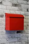 Custom Logo Red Mailbox Modern Metal Wall Mount Mailbox for Outdoor Weather
