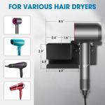 Hair Dryer Stand Wall Mounted Blow Dryer Organizer for Bathroom ISO9001 Rohs CE