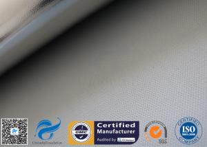 Quality 0.5mm Silicone Silver Coated Fabric / Aluminium Foil Fiberglass Cloth wholesale