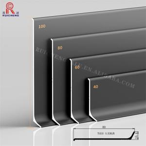 Quality 7075 Aluminium Skirting 100mm Distortion Resistant Waterproof wholesale