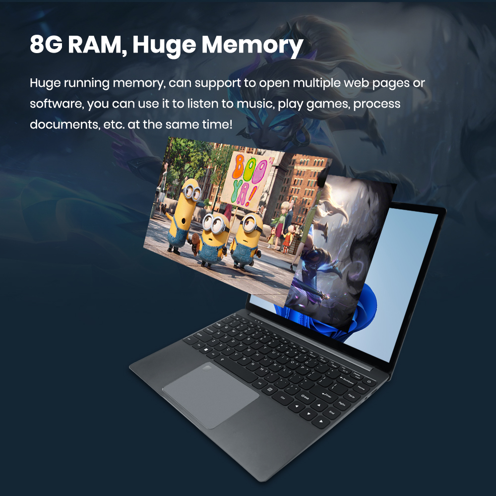 14.1 Inch Super Thin Netbook Computer Laptops Win11 Business Office Notebook Portable PC Computer For Business Series