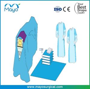 Quality OEM Hospital Use Surgical Disposable Craniotomy Drape Pack With Gowns wholesale