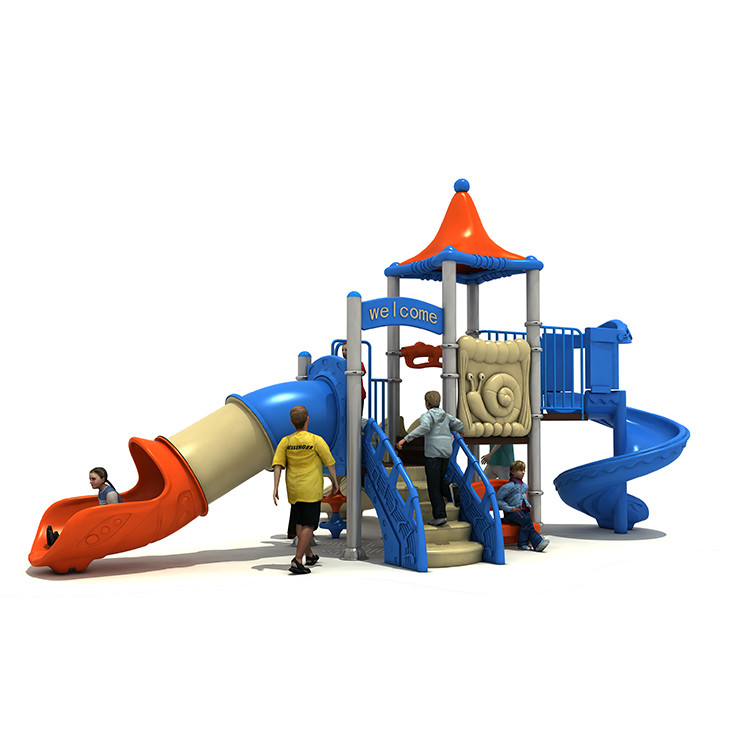 19062 Kids Custom Playground Slides Outdoor Roto Moulded Surfact Mounting