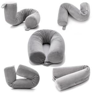 Quality Twist Long Bolster Style Memory Foam Travel Pillow For Neck Back And Leg Rest wholesale