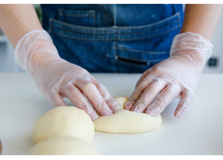 Clear Color Disposable Powder Free Vinyl Gloves For Food Processing