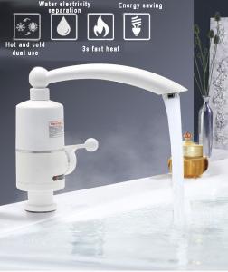Quality 220V Instant Heating Water Faucet IPX4 Fast Electric Heating Water Tap Plastic Material wholesale