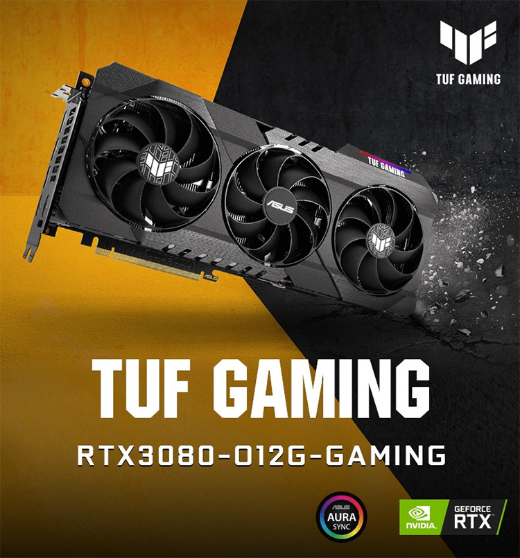 Gaming Professional Discrete Graphics Card ASUS TUF ROG-STRIX-RTX3080-O12G-GAMING