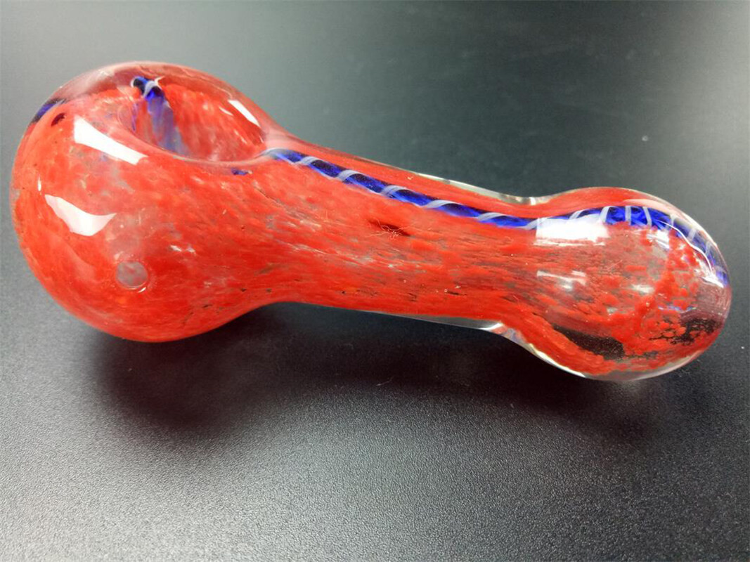 4 Inch Pink Coral Collectible Tobacco Glass Pipe Smoking Bowl Hand Pipes