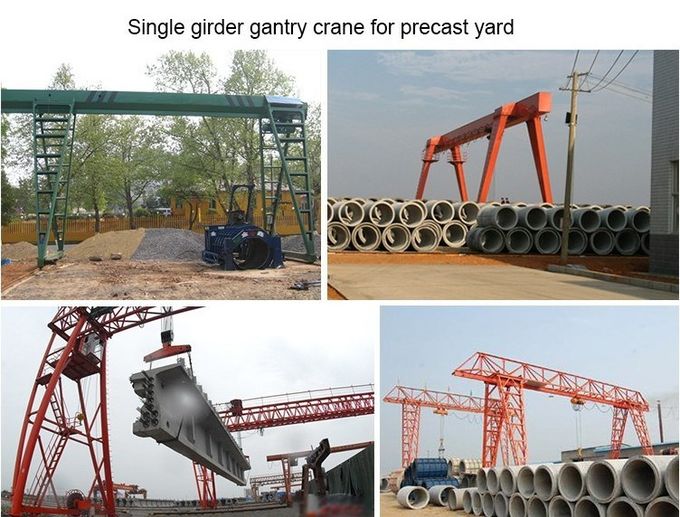 100 Ton A Frame Single Beam Gantry Crane With Strong Winch For Warehouse / Railway