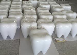 Quality Custom Teeth Shape Fiberglass Furniture White Color Fiberglass Stool Nice Appearance wholesale