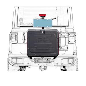 Quality International brand Aluminum Alloy 6063 T6 Car Storage Box tailgate storage box 4*4 off road accessory wholesale