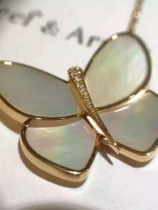 Quality China Factory Make Van Cleef &amp; Arpels Butterfly Necklace18K Yellow Gold Necklace VCARA63400 wholesale