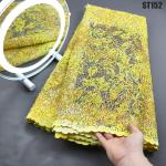 Supoo High quality flocking velvet lace Nigerian lace embroidery african lace