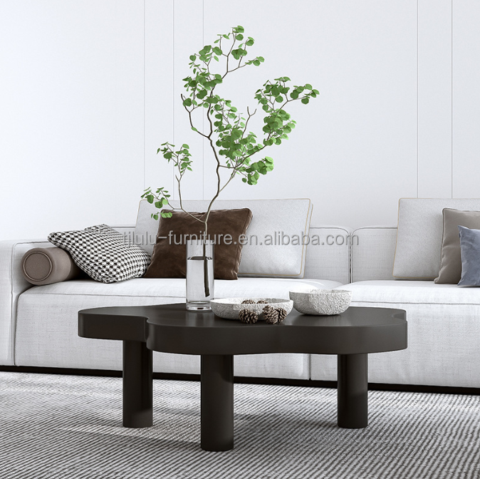 Simple Design Table for Tea and Coffee Park Living Room Furniture in Western Solid Wood Style