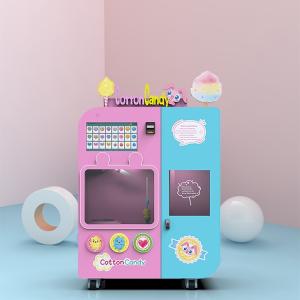Quality Intelligent Flower Candy Floss Vending Machine Pink Blue 240V wholesale
