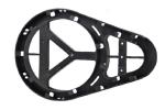Oval Round Fiber Storage Unit Reel 25inch PP Plastic