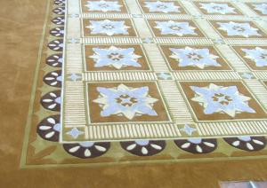 Quality Decorative Handmade Woollen Carpet , 100 Wool Carpet Pile Height 12mm wholesale