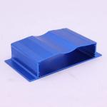 Durable Metal Fabrication Parts Laser Printing Blue Anodizing Aluminum Profile