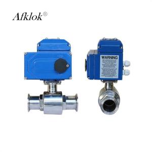 Quality Flange Connect DN50 Stainless Steel Electric Sanitary Ball Valve wholesale