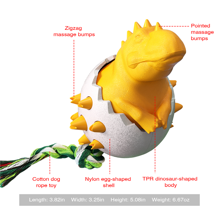 Dog toys suitable for aggressive chews Dog chew toys with long teeth with rope indestructible tough and durable Dog chew toys