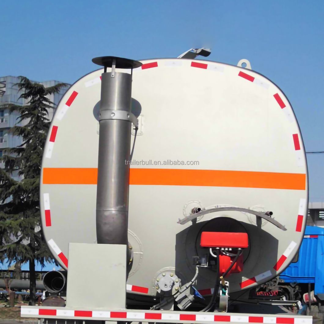 36000L 25t 3 Axles Heavy Duty Insulated Carbon Steel Tank Semi Trailer with Fuwa Axle 13t and Air Bag Spring Suspension