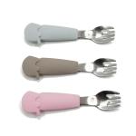 EN71 Stainless Baby Silicone Fork